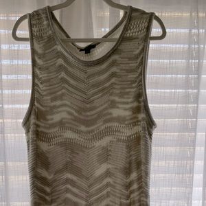 H by Halston tan and cream knit sweater dress in a size L.